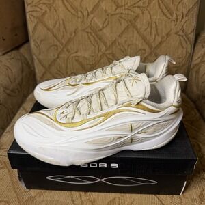 Li-Ning Way of Wade 808 5 Ultra V2 White Gold ABAV045-11 Men's 9.5 Basketball
